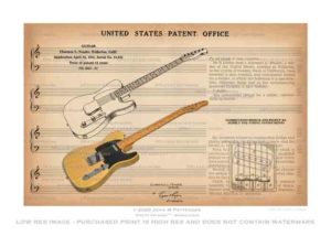 Fender Broadcaster Patent Artwork Print