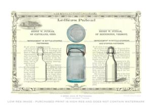 Putnam Jar Patent Artwork Print