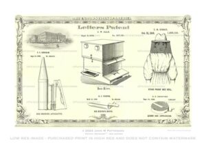 Bee Keeper Patent Artwork Print